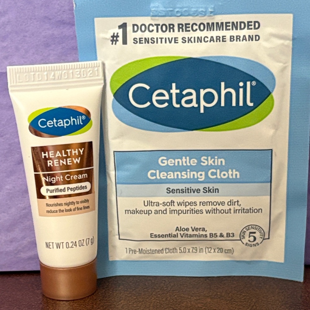 Healthy Renew Night Cream and Cleansing Cloth Set